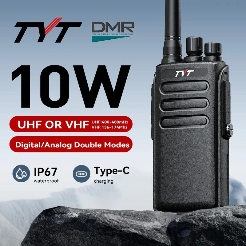 TYT MD-680 Two Way Radio MD680 DMR Walkie Talkie IP67 Waterproof Long Range Transceiver Digital Professional Portable