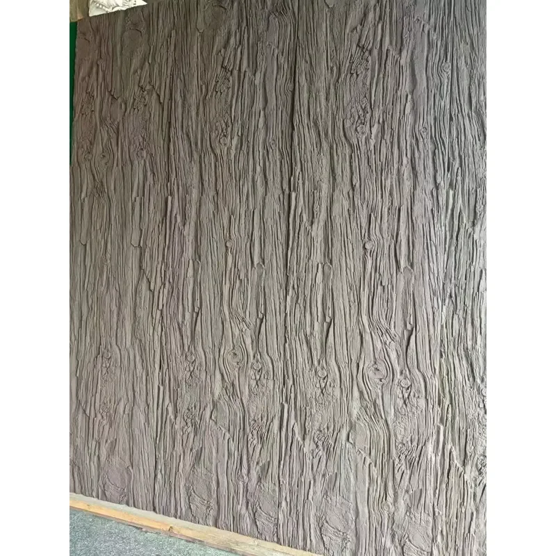 3D Background Traditional Decorative Mould PU Faux Stone Outdoor Wall Panels Lightweight Waterproof Fireproof Entertainment