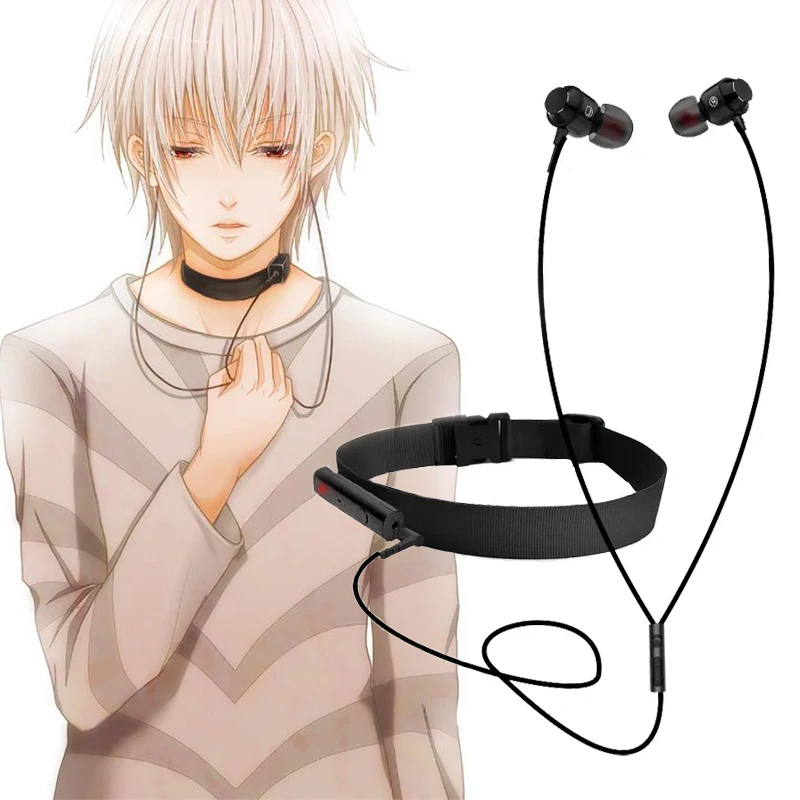 Anime Earphone Toaru Kagaku No Railgun Cosplay A Certain Magical Index Accelerator Collar Necklace BlueTooth Earphone Prop Gift