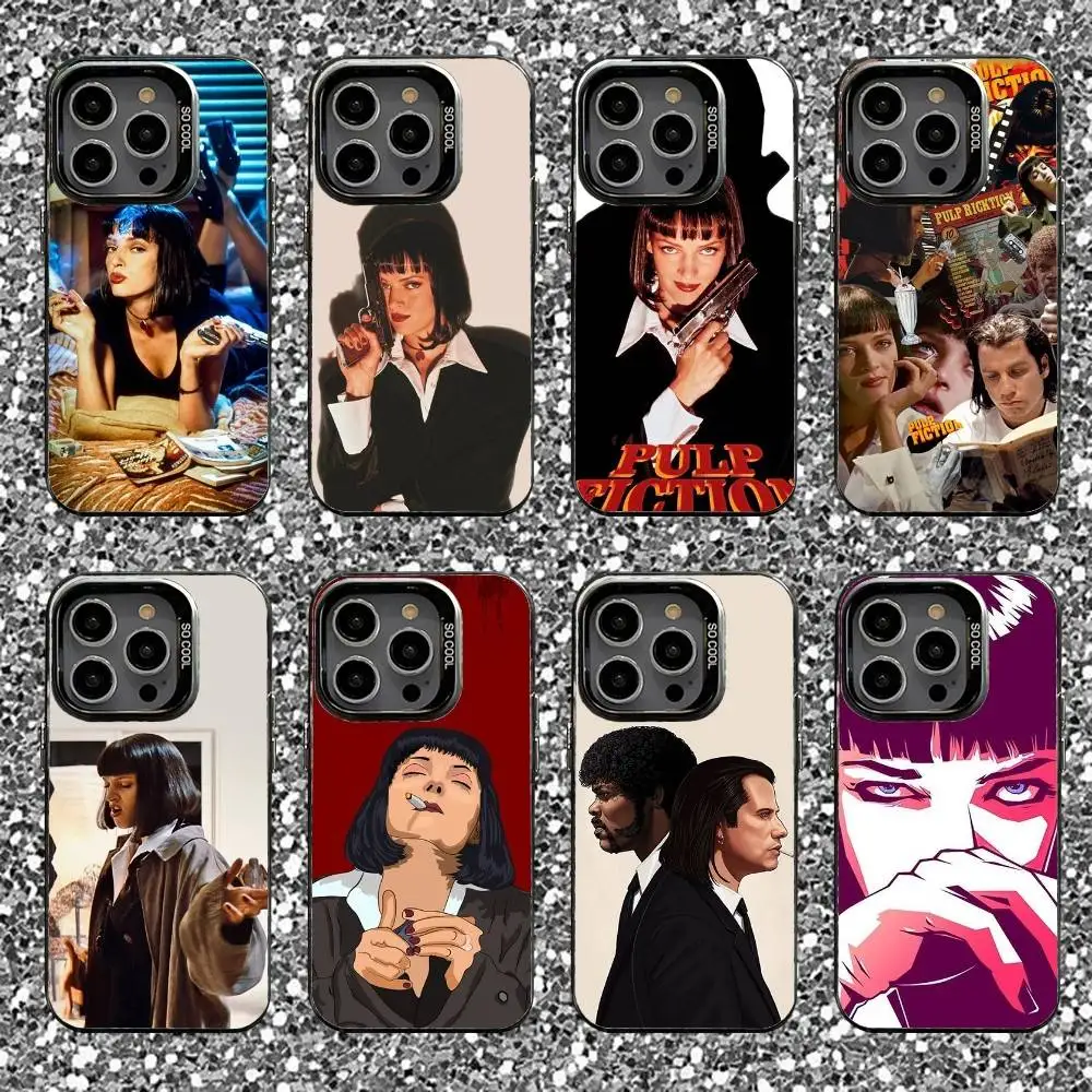 

Film P-Pulp Fiction Phone Case For iPhone 16,15,14,13,12,11,Pro,XS,Max,Plus,Mini,SE Black Candy Matte Shockproof Cover