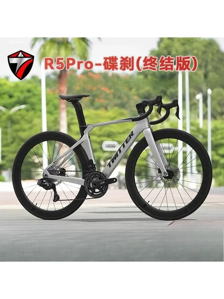 AliExpress TWITTER R5pro 43.5-56cm T800 Carbon Fiber Road Bike Electronic Transmission EDS-TX7100-24Speed Pneumatic Road Bicycle Bicicletas