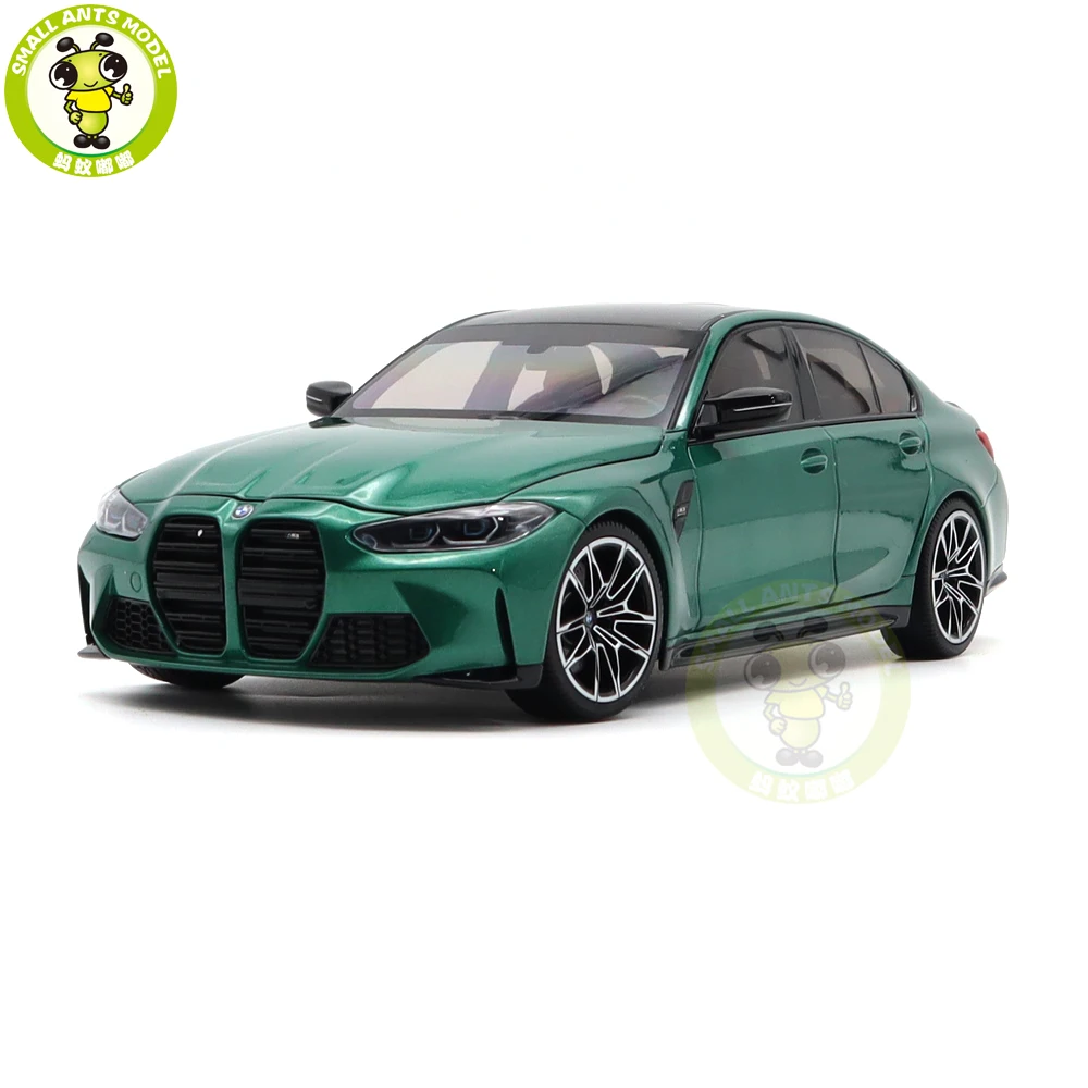 1/18 M3 G80 2020 Green And Yellow Metallic Minichamps Diecast Model Car Toys Gifts