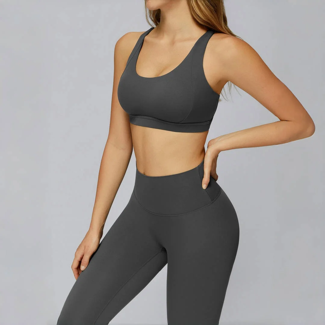 

Костюмы для йоги персикового цвета с высокой талией, спортивные костюмы для фитнеса с обтягивающей спиной, красивый спортивный бюстгальтер, одежда для бега, тренировочная одежда, леггинсы для спортзала, спортивный костюм для йоги