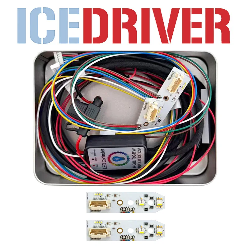 Icedriver for Lamborghini Urus S DRL RGB multicolor LED boards daytime running lights Red Yellow Amber RGBW lighting bulbs
