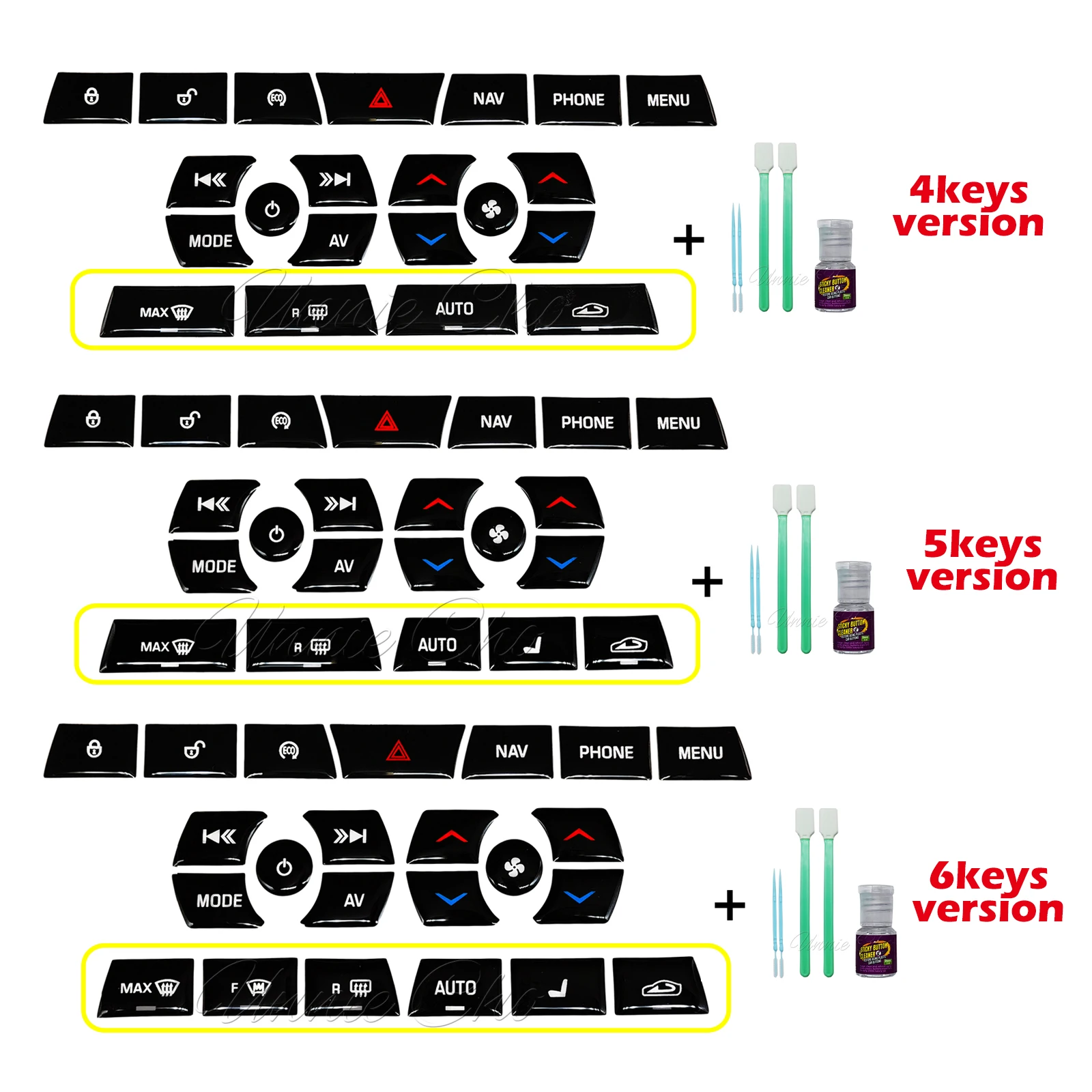 Botão preto capas para Jaguar XF, peças do interruptor do aquecedor, acessórios do carro, decoração de interiores, 2012, 2013, 2014, 2015