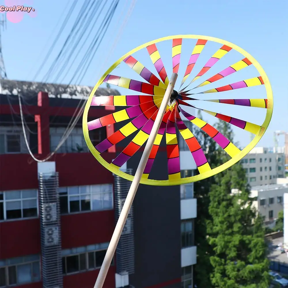 

Traditional Interest Toy For Kids Outdoors Garden Decoration Wind Spinner Single Layer Windmill Rotating Toys Windmill Toys