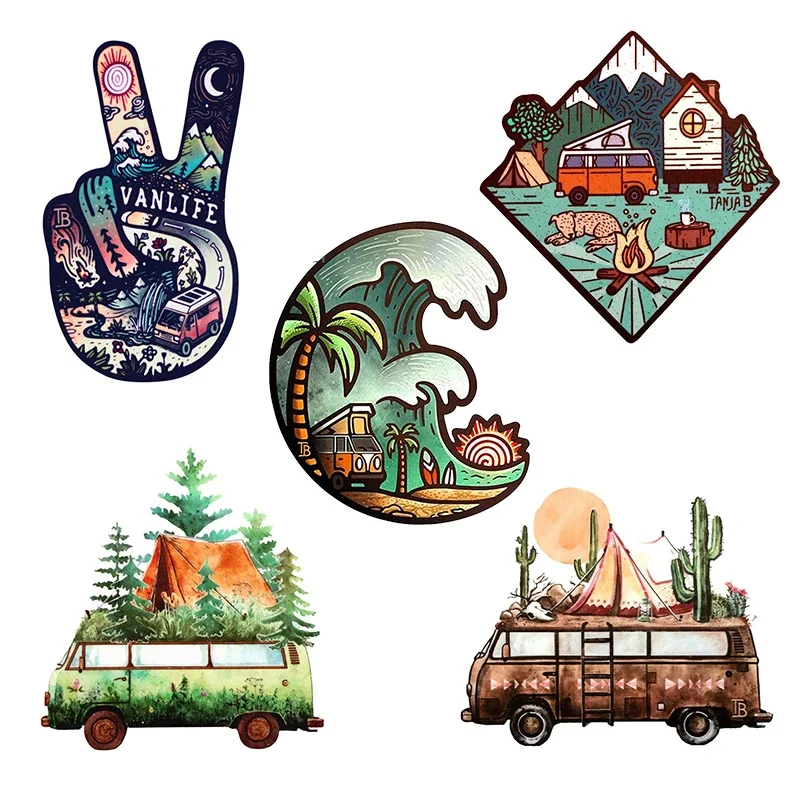 

For Vanlife Car Stickers Sunscreen Occlusion Scratch Decals Vinyl Laptop Caravan Decor Car Styling