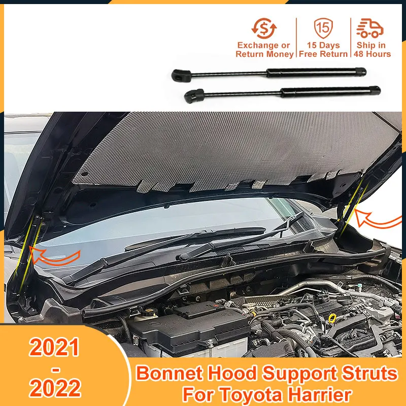 2021-2022 Bonnet Hood Support Struts Bars For Toyota Harrier 2021 2022 Accessories Hood Lift Support Strut Bar