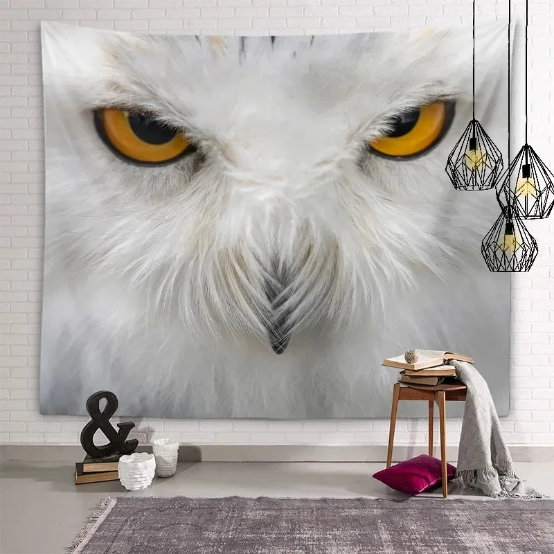 Kawaii Owl Wall Decor Tapestry Home Living Room Tapestry