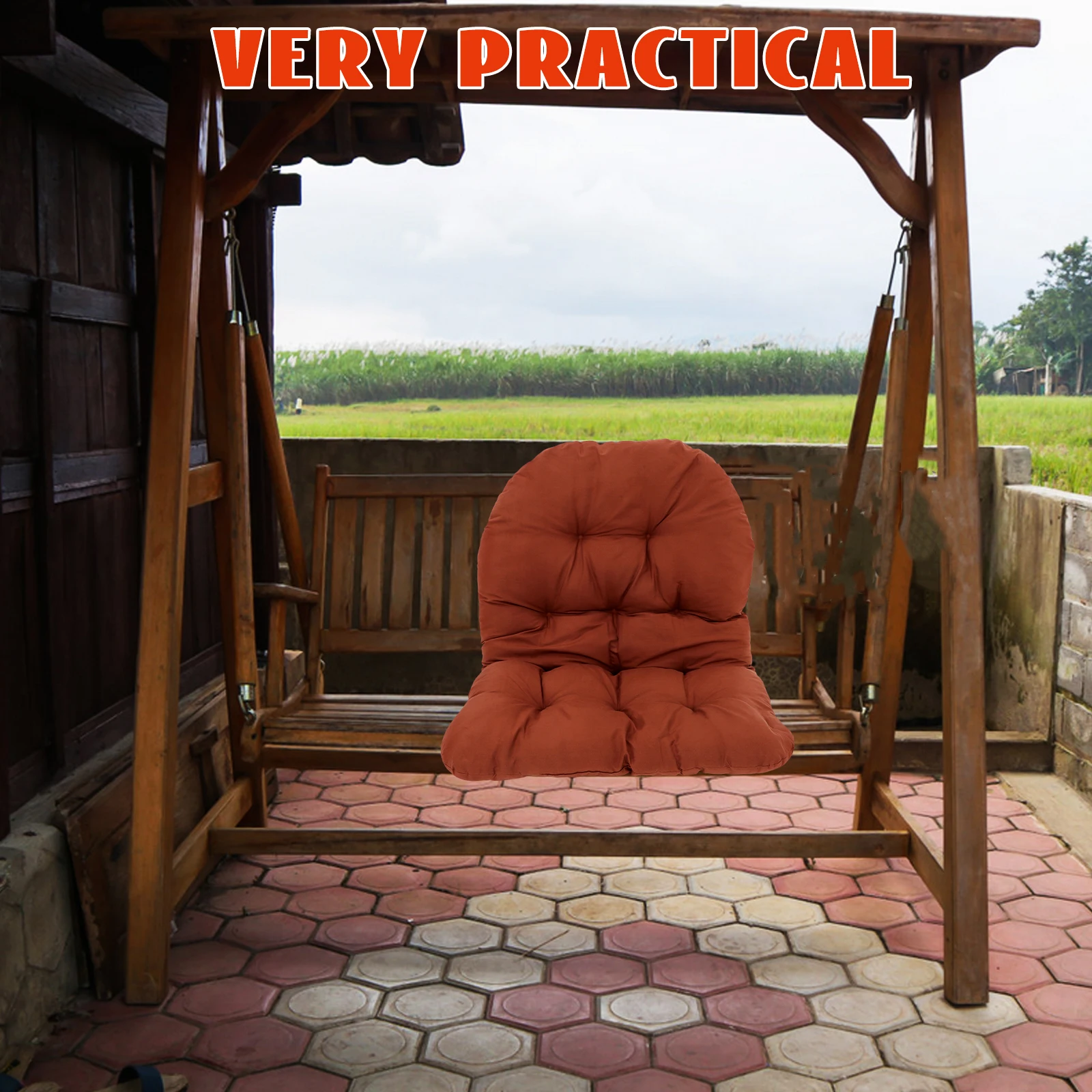 

Hanging Egg Chair Cushion Outdoor Swing Seat Cushion Universal Fit for Garden Patio Lounger Sofa Comfortable Sitting Pad