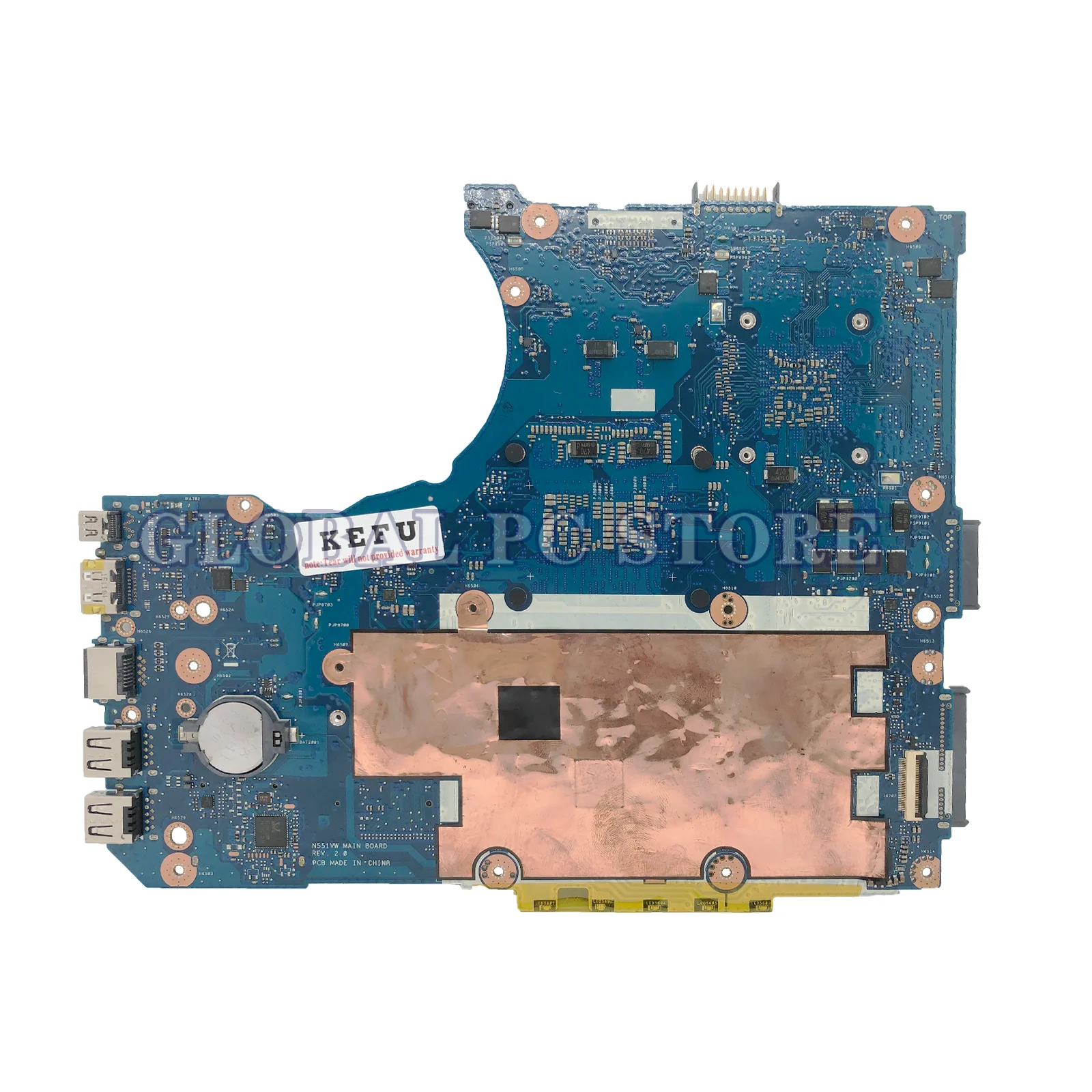 G58V Notebook Mainboard For ASUS N551VW G551V G551VW FX551V FX551VW GL551VW N551V Laptop Motherboard I5-6300HQ I7-6700HQ GTX960M