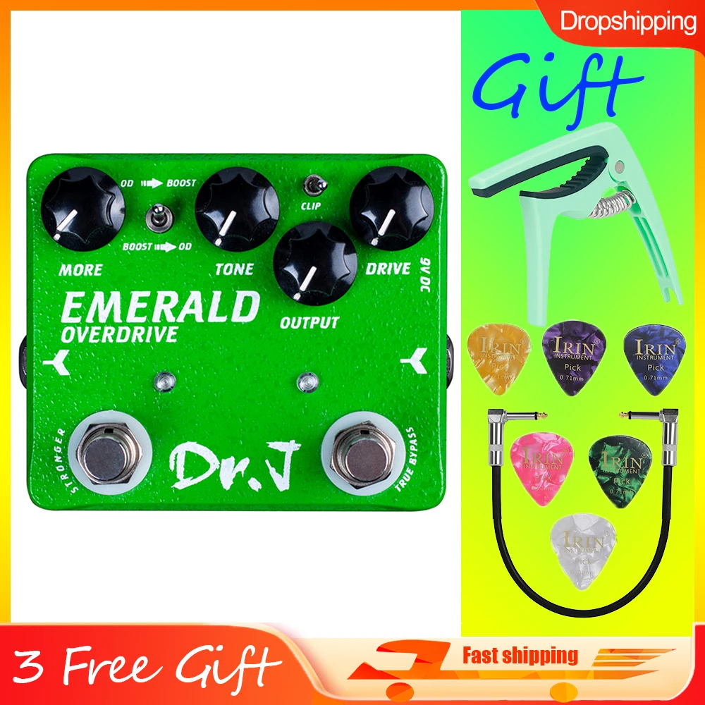 

JOYO D60 EMERALD Overdrive Effects Pedal Mosfet Diode Clipping 15dB Boost True Bypass Electric Guitar Pedal Guitar Accessories