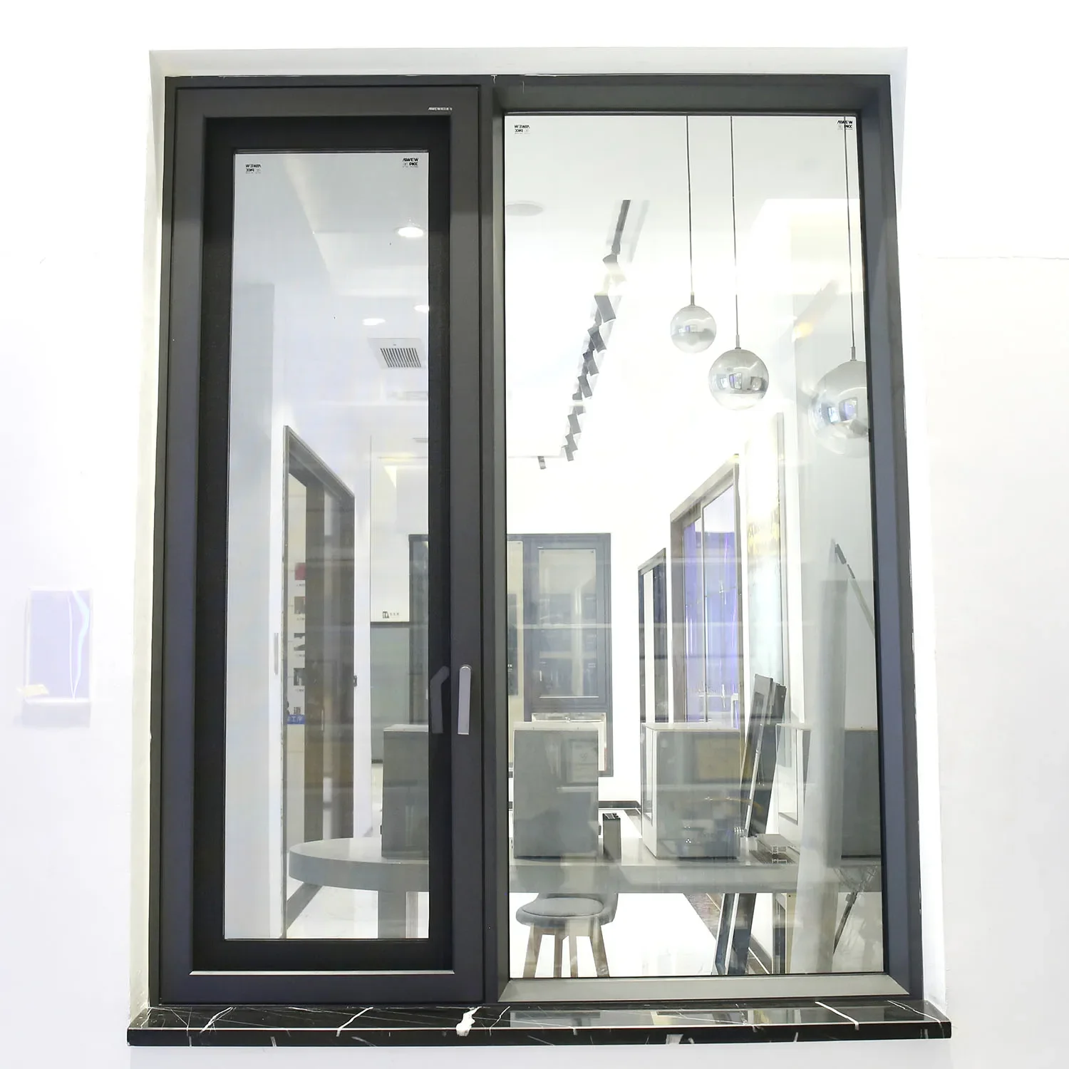 Sixinalu Double Casement Window Hurricane Impact Windows Thermal Insulation Aluminium Profile Double Glass Kitchen Custom