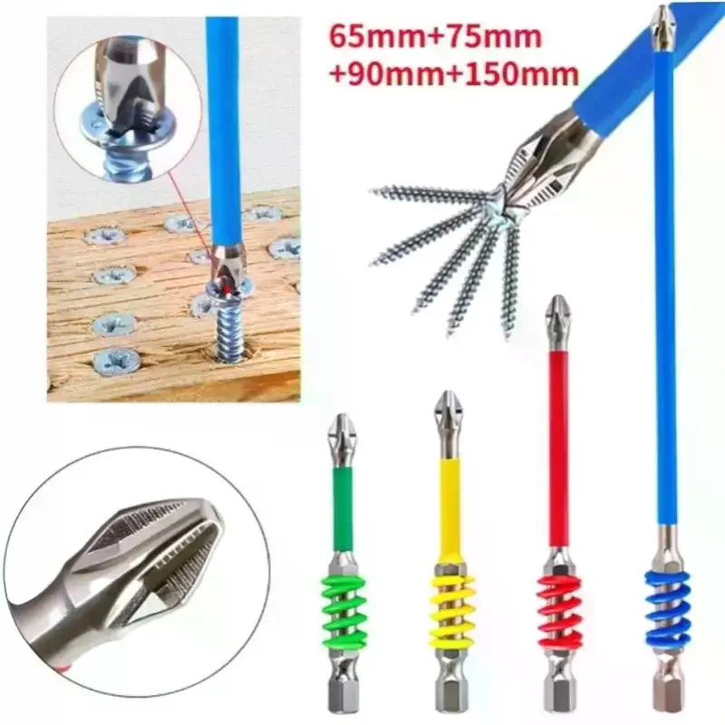Magnetic Anti Slip High Hardness Screwdriver Bit Set With Multiple Sizes