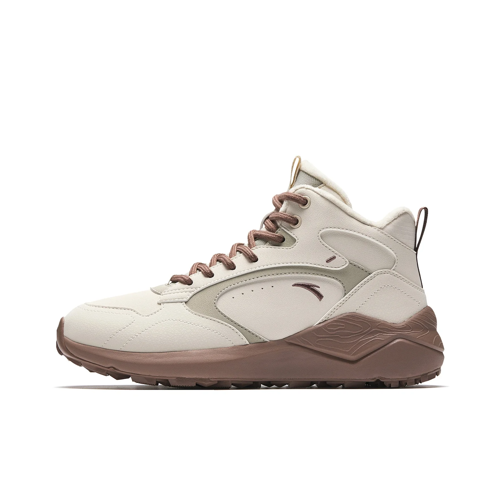 Anta Pedal Island Textile, Synthetic Leather Upper, Fleece Lined Lining, Winter Thermal, Trendy Fashion 922548922-1