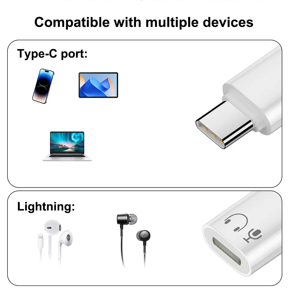 RGEEK IOS أنثى إلى نوع C ذكر محول ل Xiaomi هواوي POCO السلكية سماعة محول OTG USBC إلى البرق سماعة الصوت AUX