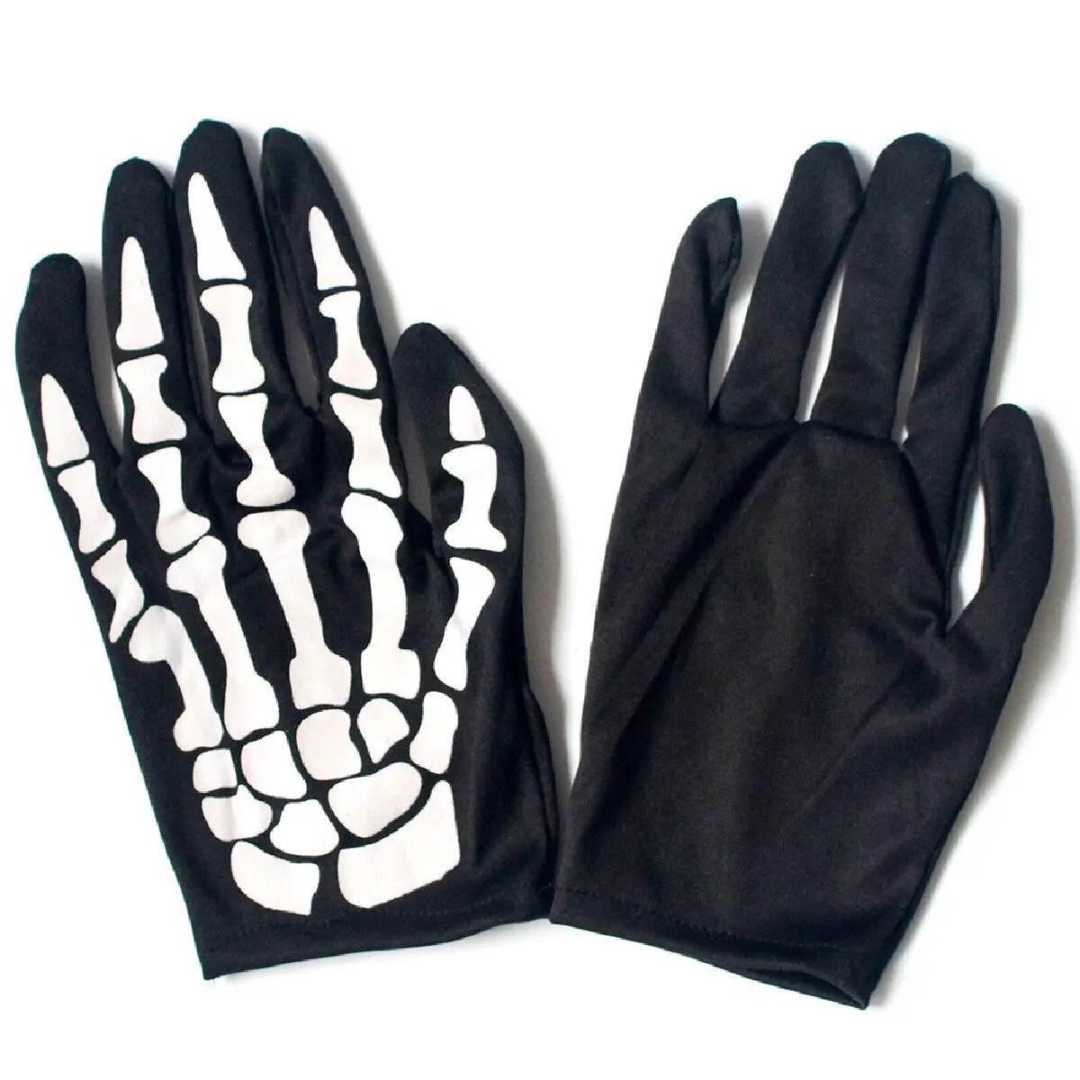 Short Halloween Ghost Gloves Halloween cosplay Skeleton Performance Gloves Performance Prop Bones