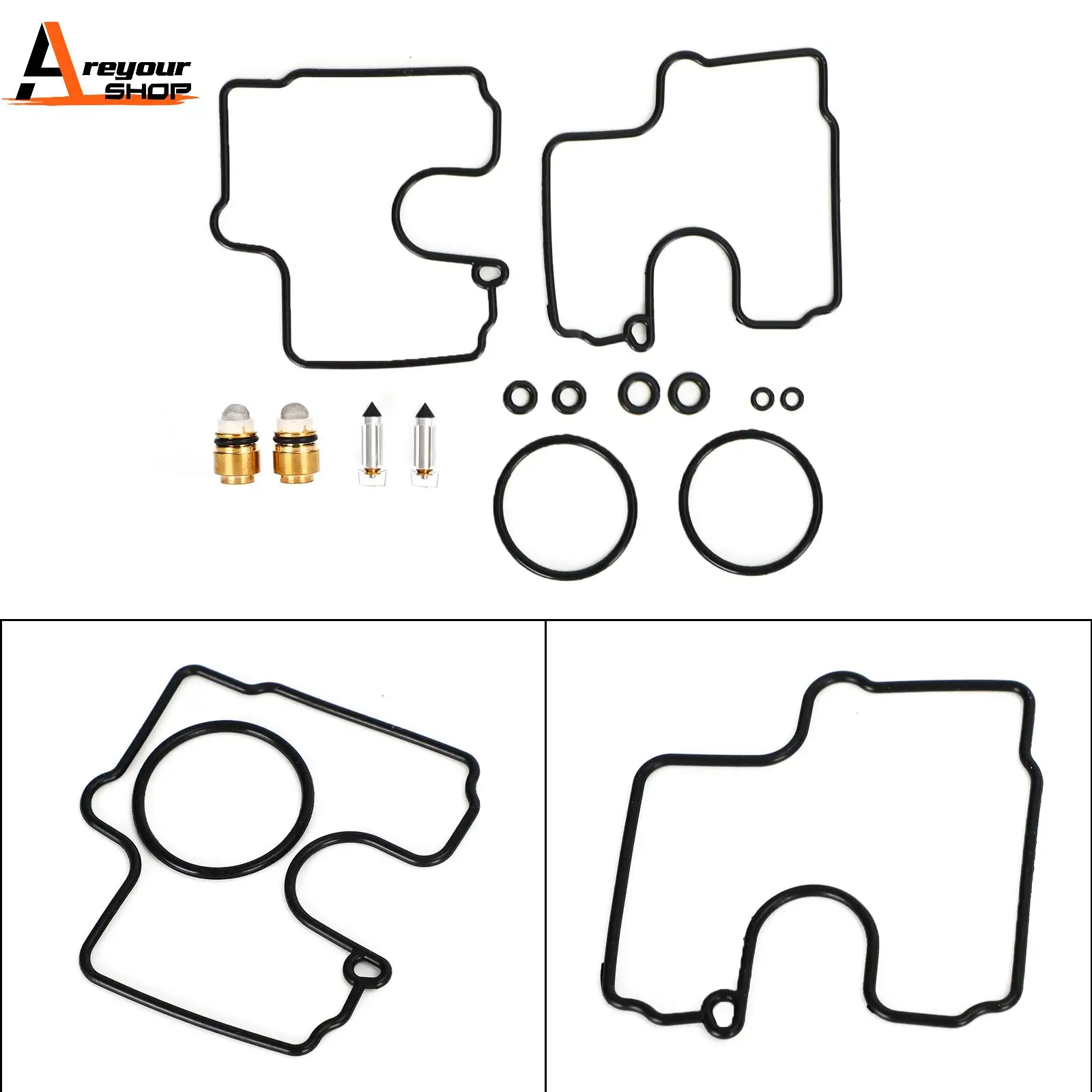 

Areyourshop Carburetor Carb Rebuild Kit fit for Suzuki SV650 SV650S 1999 2000 20001 2002 Motorcycle Parts