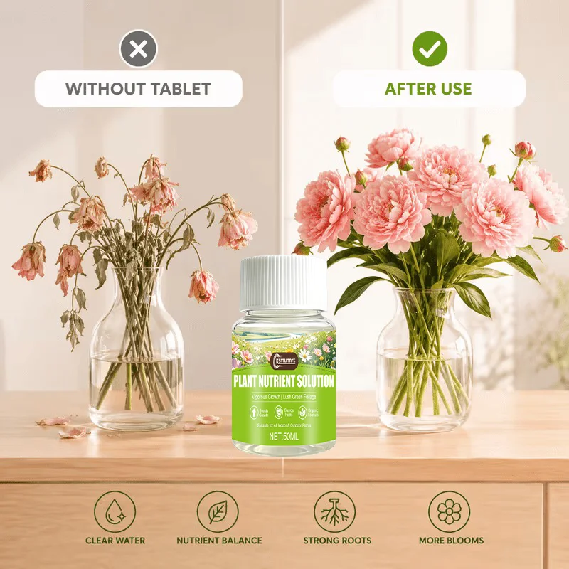 Hydroponic Root Nutrition Formula Plant Care Nutrient Solution for Indoor & Outdoor Potted Plants - Essential Minerals for Growt