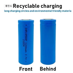 NEW 18500 Battery 3.7V 1200mAh Rechargeable Lithium-ion Battery, 3.7V Special Lithium-ion Battery for Strong Light Flashlights