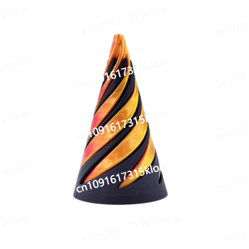 3D printing spiral cone fingertip toy, decompression artifact, tabletop ornament