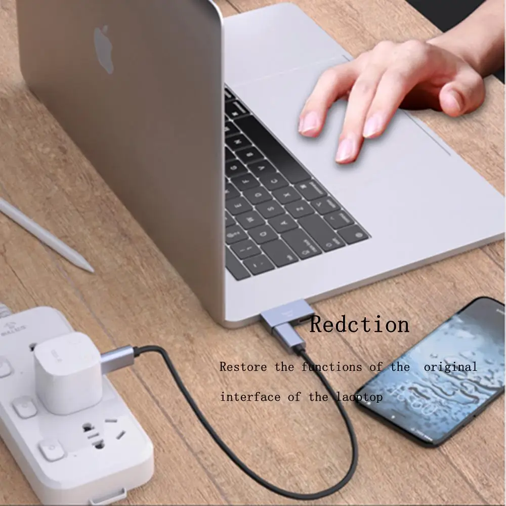 สำหรับ Macbook Type-C Dock อะแดปเตอร์ขยาย Usb C สายชาร์จอินเทอร์เฟซป้องกันสำหรับแล็ปท็อปคอมพิวเตอร์ Docking