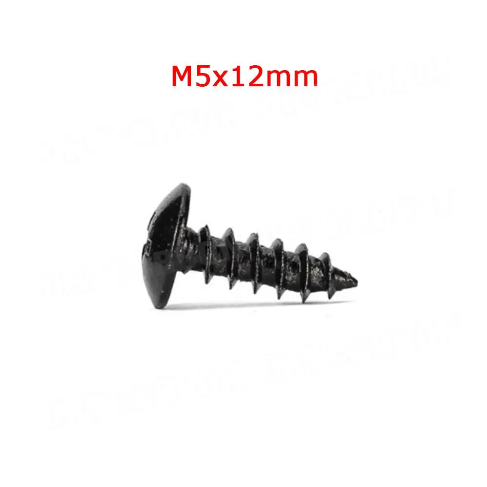 10Pcs For Universal Car Bumper lip Spoiler Installation Screws Mushroom Carbon Steel Phillips Head Self-tapping Screws M4 M5