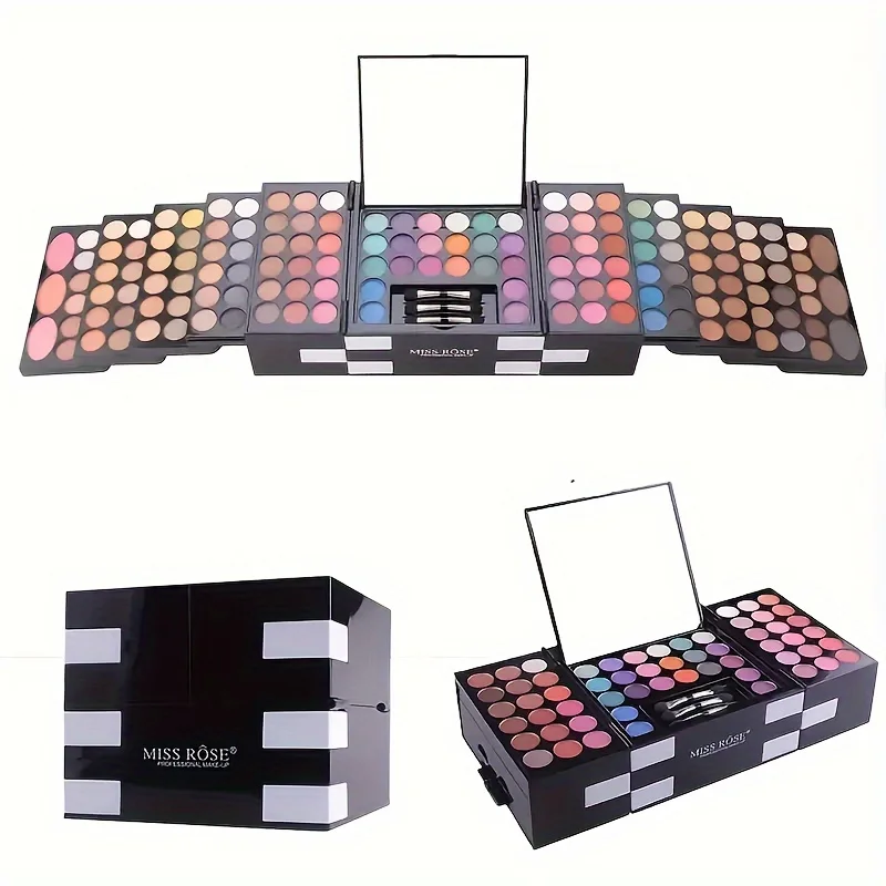 142-color eye shadow, 3-color blush, 3-color eyebrow powder makeup set, makeup artist\'s special makeup