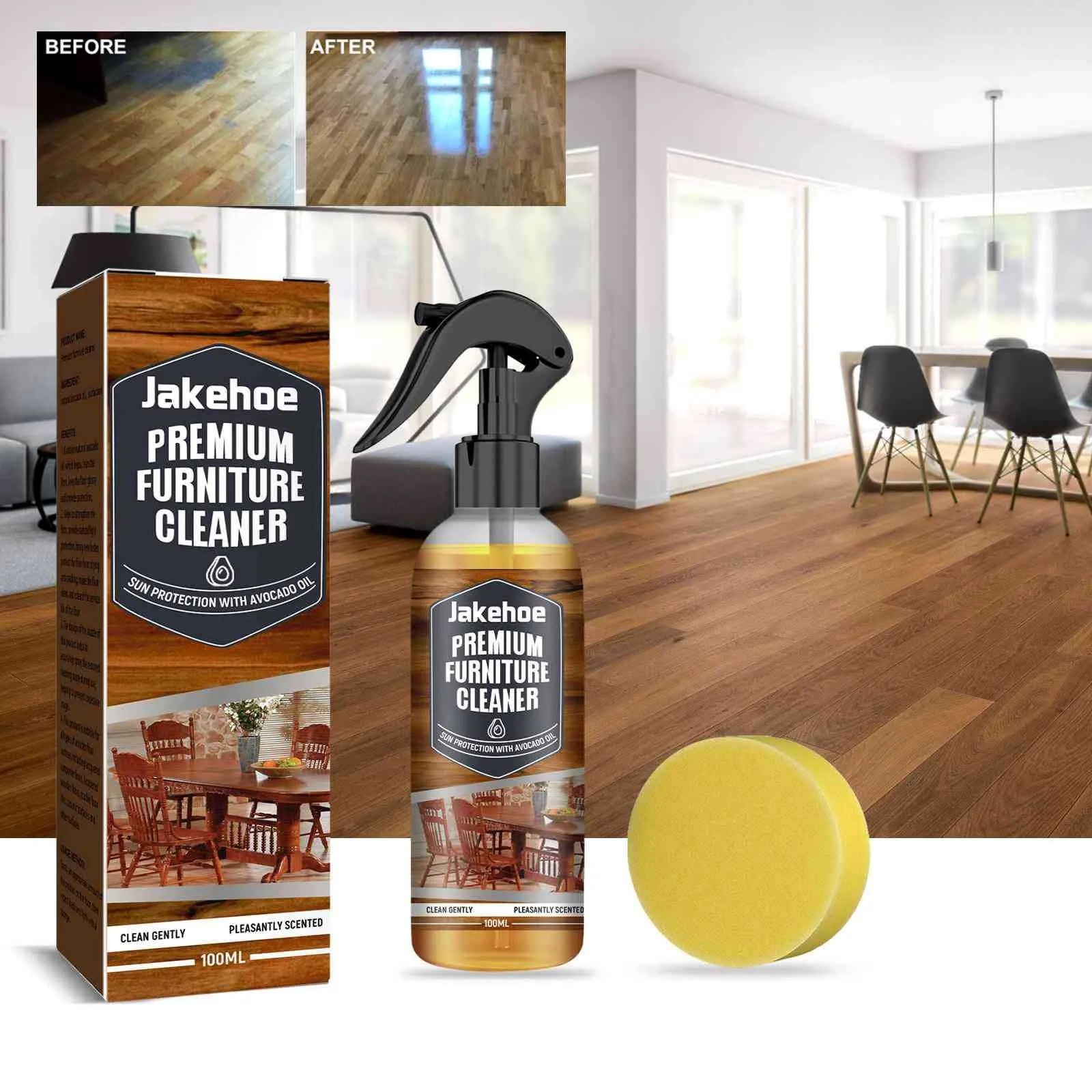 

Jakehoe floor cleaner Wood floor marble floor decontamination brightening polishing cleaner