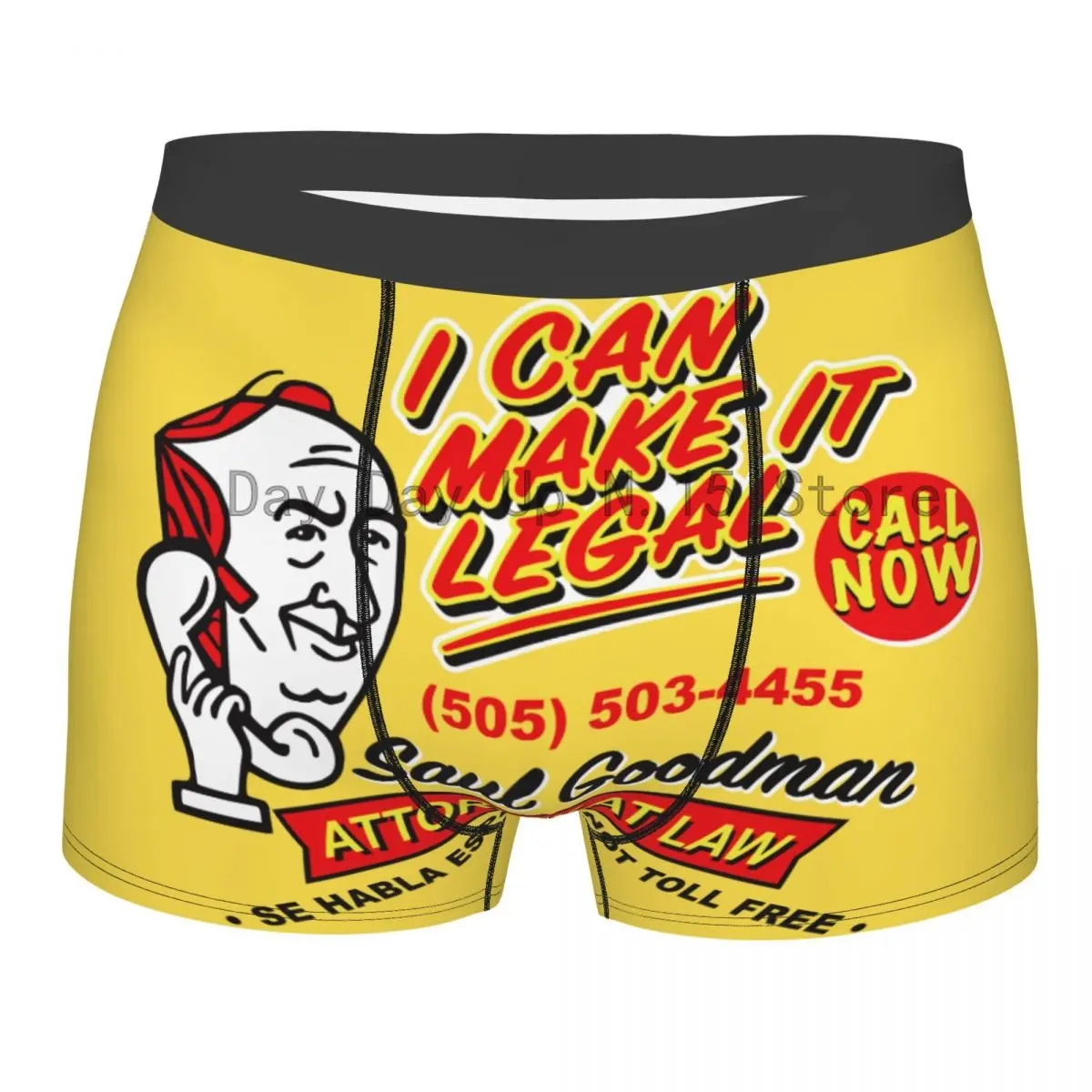 Better Call Saul Underwear Men Sexy Printed Customized Saul Goodman Boxer Shorts Panties