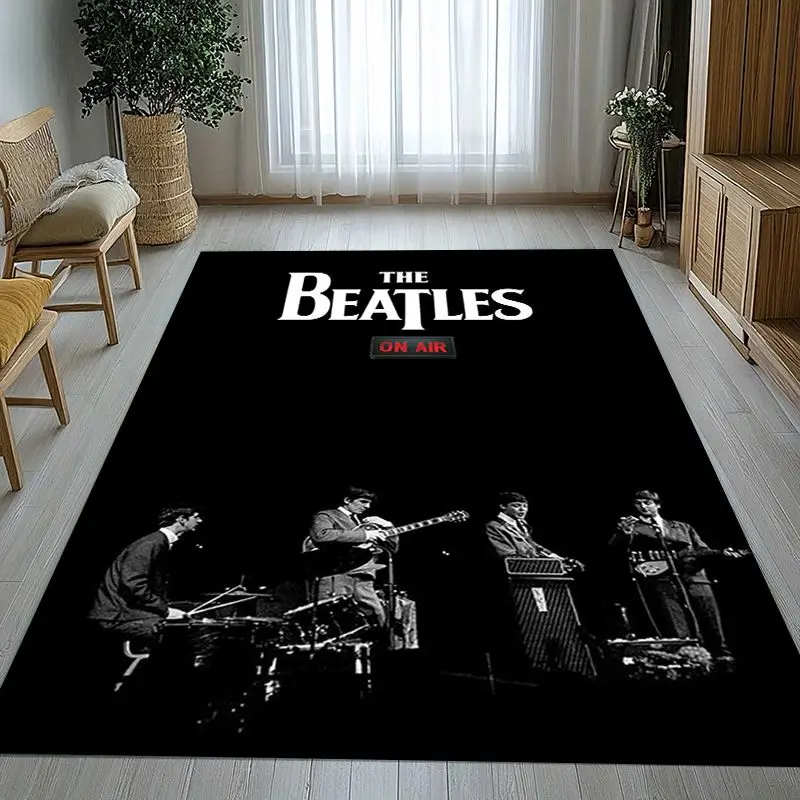 Fab Four The B-Beatles Abbey Road Rock Band Soft Non-Slip Large Area Rug for Living Room,Bedroom Carpet Mat for Sofa,Home Decor