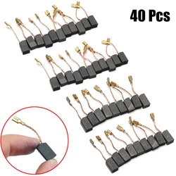 40Pcs/Set Motor Carbon Brushes Set Graphite Copper Carbon Brushes 6mm*8mm*14mm For Electric Drill Angle Grinder