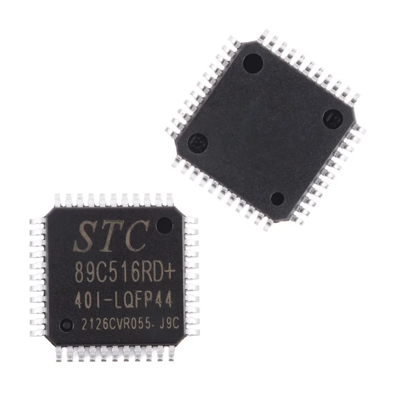 الأصلي حقيقية STC89C516RD 40I-LQFP44 12T/6T 8051 المعالج الدقيق متحكم رقاقة 100% شريحة جديدة تمامًا