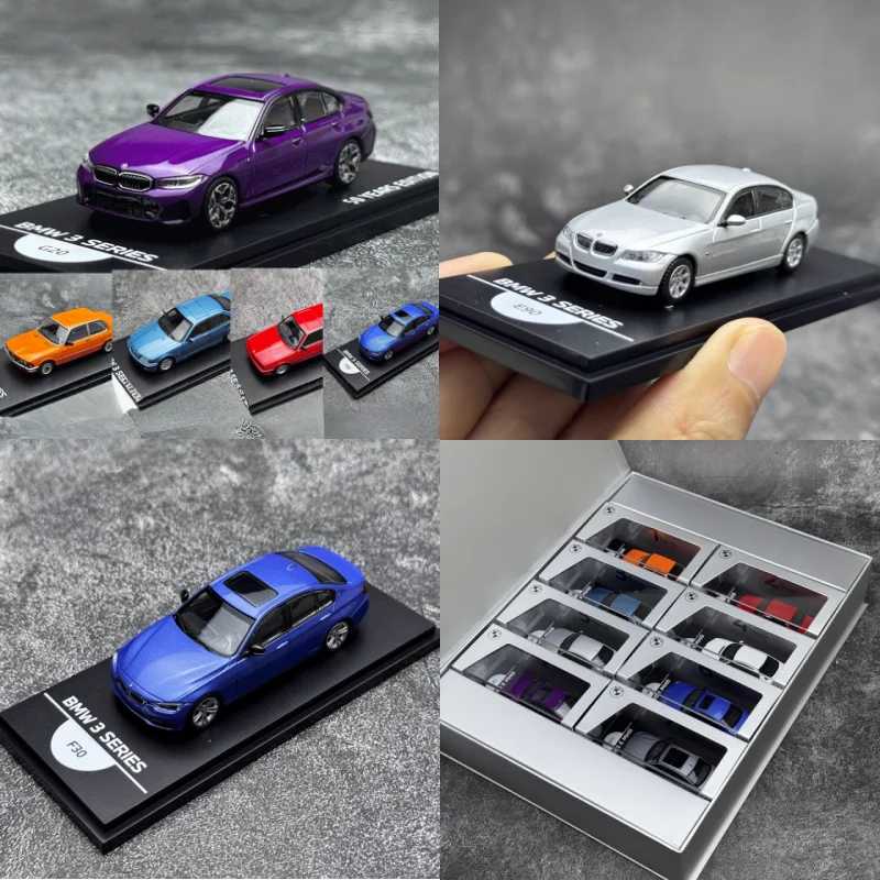 AR BOX 1:64 BMW 3 Series مجموعة الذكرى الخمسين نموذج سيارة مصغر محاكاة مصنوع من خليط معدني، لعبة للأولاد، زخرفة قابلة للجمع للبالغين. #1