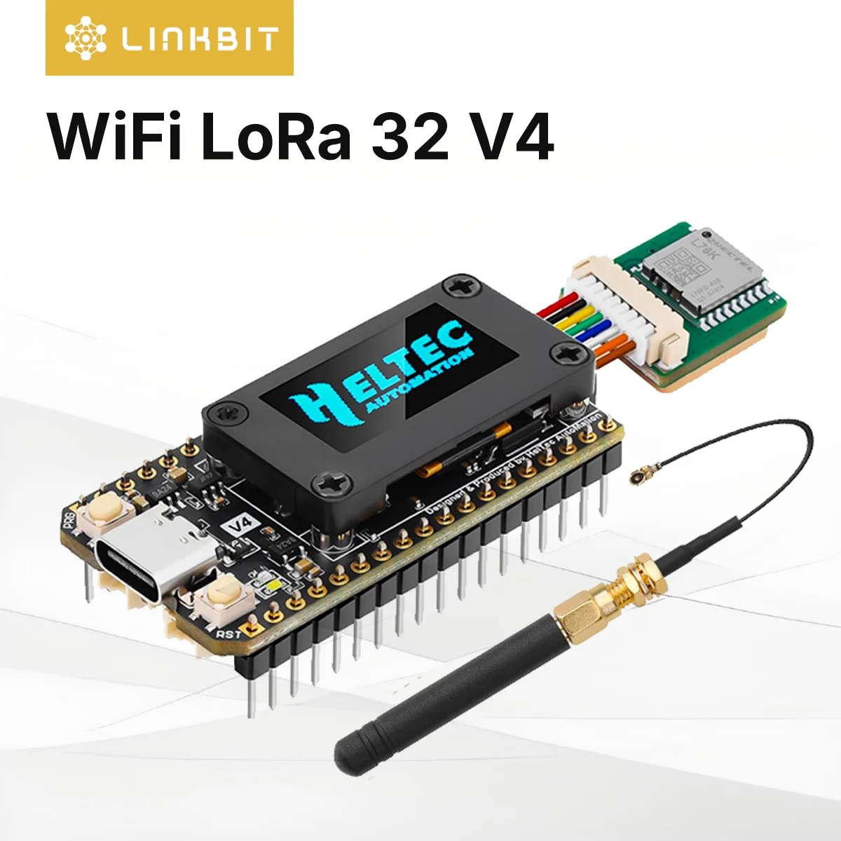 Heltec V4 OLED Solar Powered LoRa 32 Dev-Board  ESP32-S3 SX1262 WiFi Bluetooth PSRAM 16MB  For Arduino IoT Meshtastic Meshcore