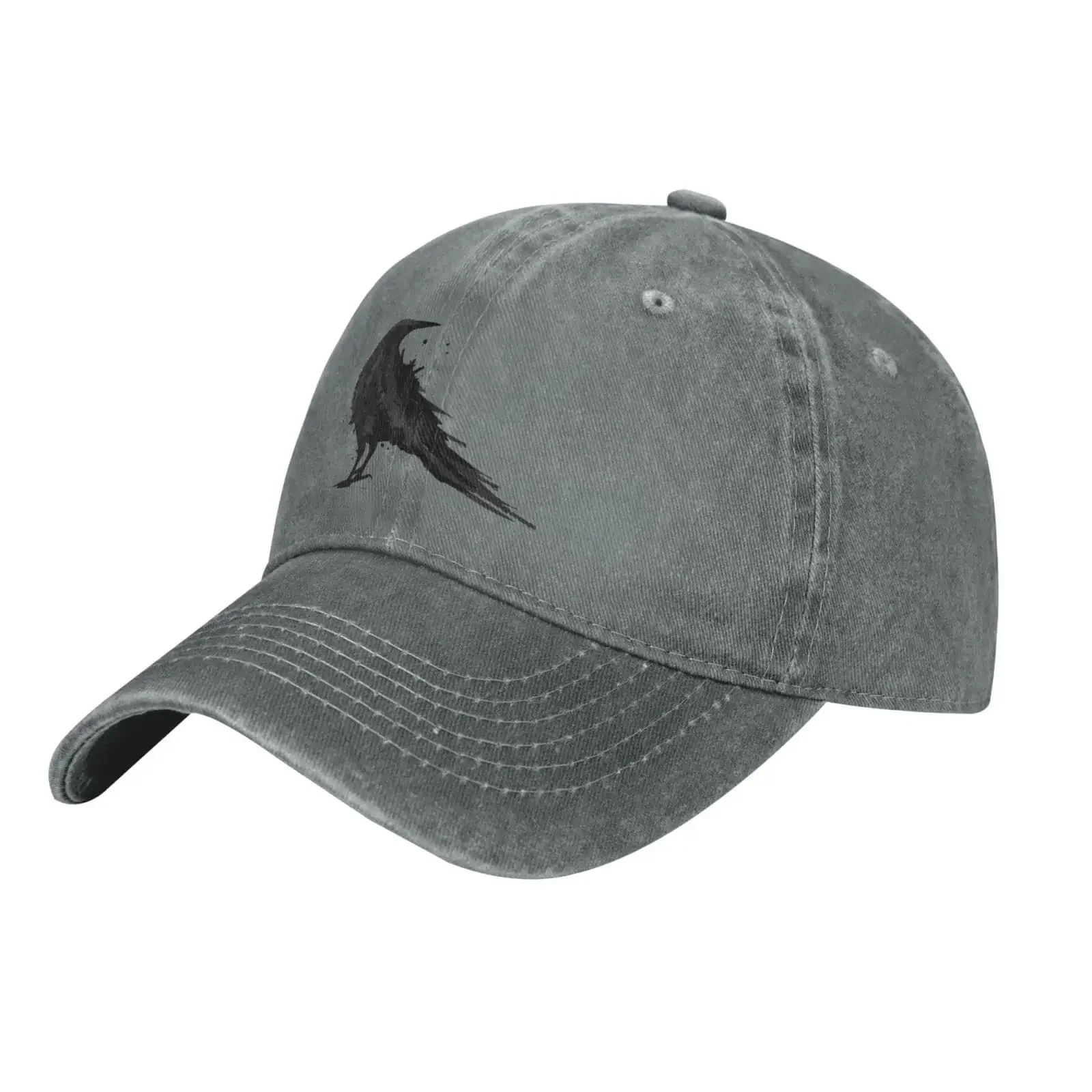 Vintage Crow Raven Black Bird Retro Funny Gifts Baseball Hats for Men Women Cowboy Hat Trucker Hat Sun Hats