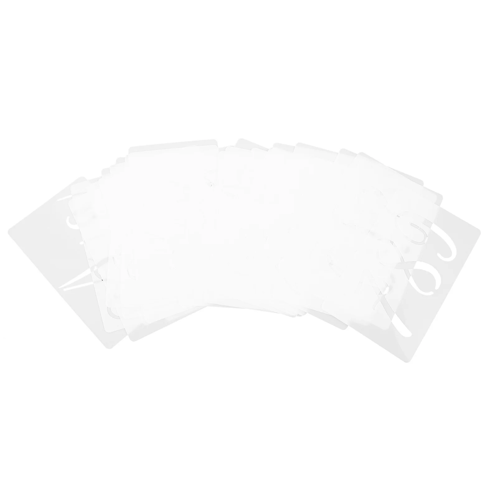 

45 Pieces English Letter Painting Stencils Hollow Durable Plastic Templates for DIY Crafts Wood Wall Furniture Painting Tools