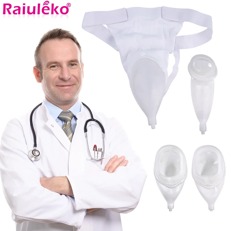 

1000ML Breathable Incontinence Urinal Adults Silicone Urine Bag Men Women Elderly Disabled Bedridden Patients Urination Catheter