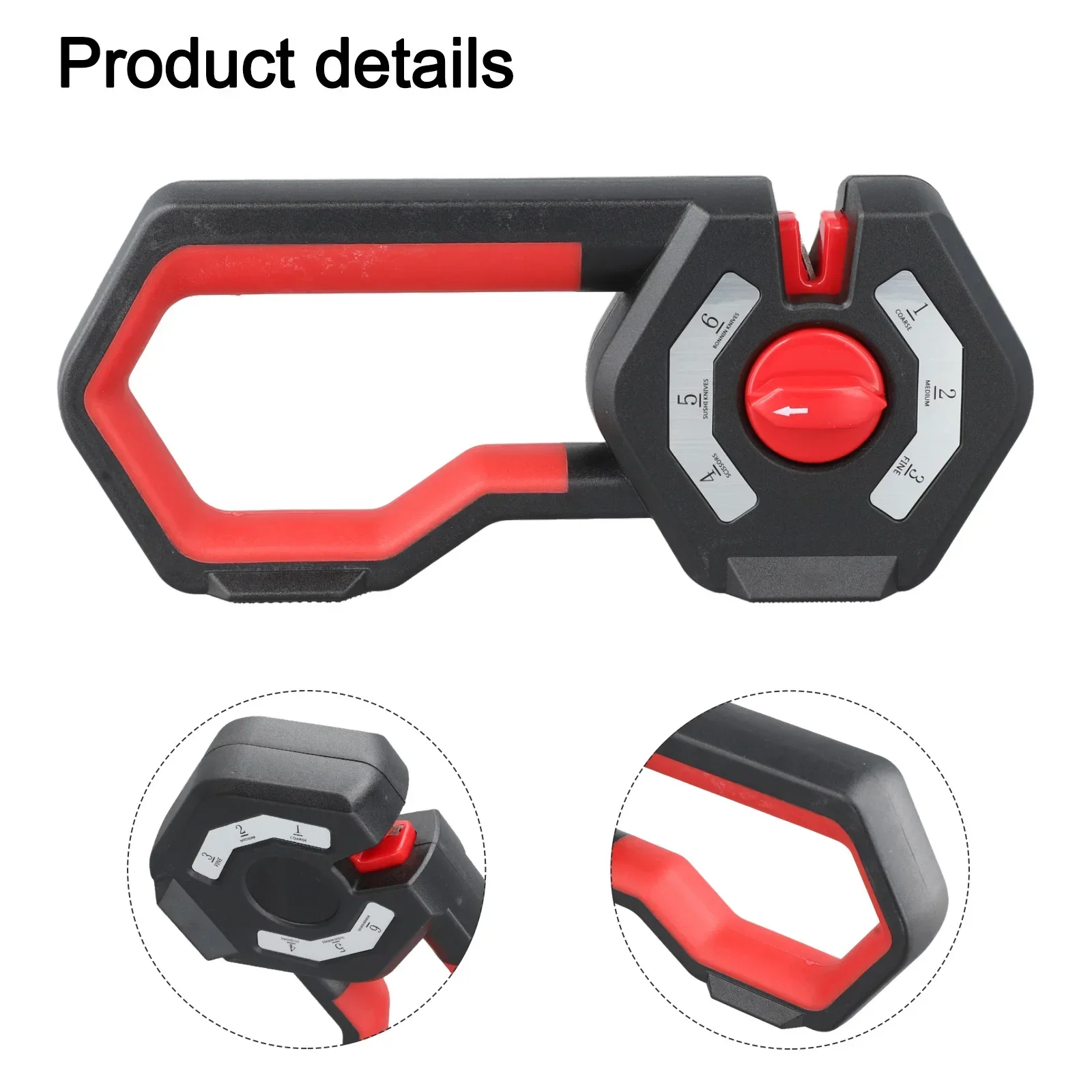 Compact Sharpening Device Adjustable Handheld Sharpener 6-Slot Sharpening System Daily Use Reliability Multi-tool Sharpener