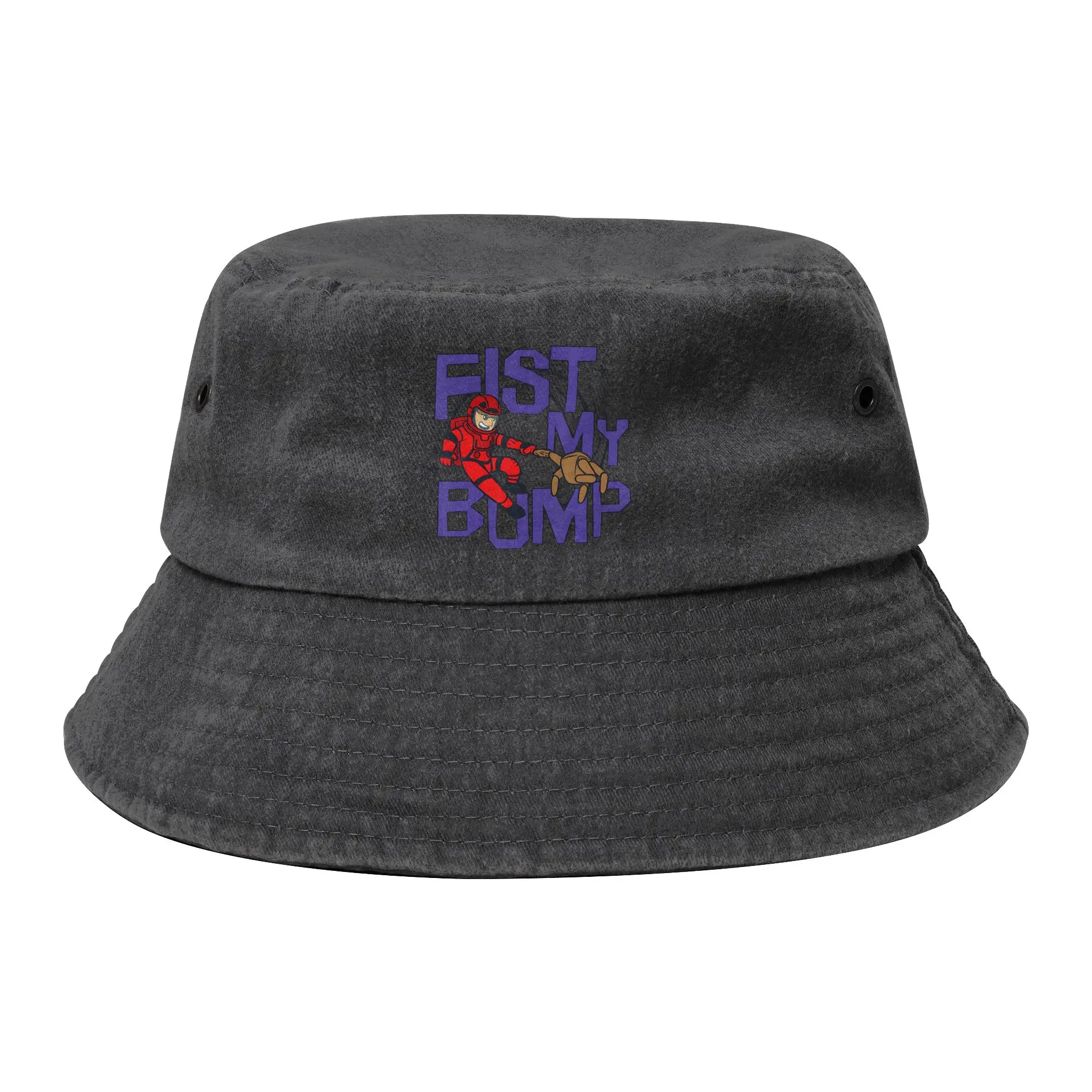Trendy Project Hail Mary Fist My Bump Bucket Hat Woman Lightweight  Distressed Denim Fishing Hat Beach Hatwear Bob Hat