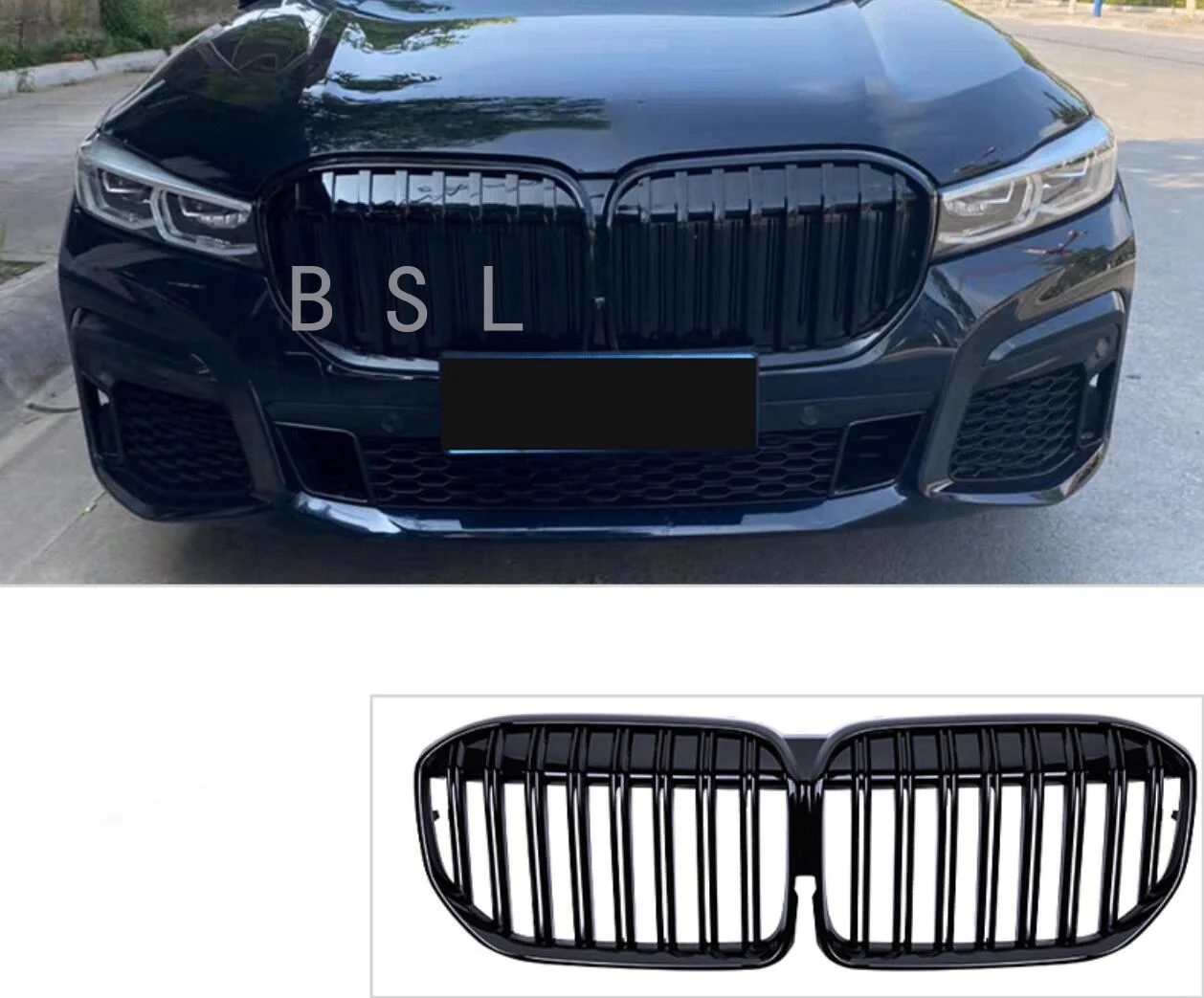 

Conjoined Front Bumper Kidney Grille Racing Grill For BMW G11 G12 7 Series 2020+2022