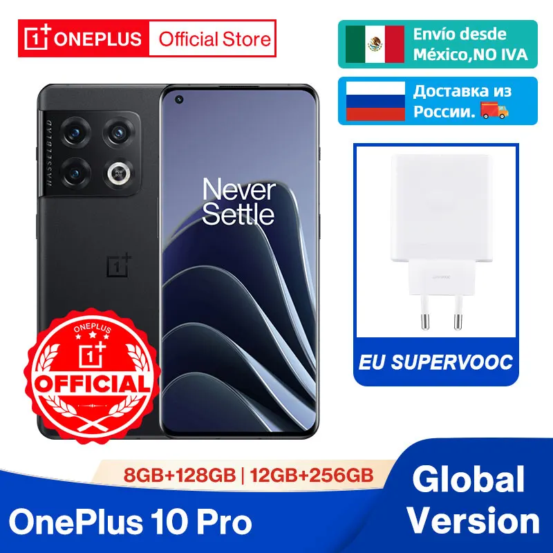 글로벌 버전 OnePlus 10 Pro 10 pro 5G, 8GB, 128GB, Snapdragon 8 Gen 1, 80W 충전 6.7, 120 Hz AMOLED 디스플레이