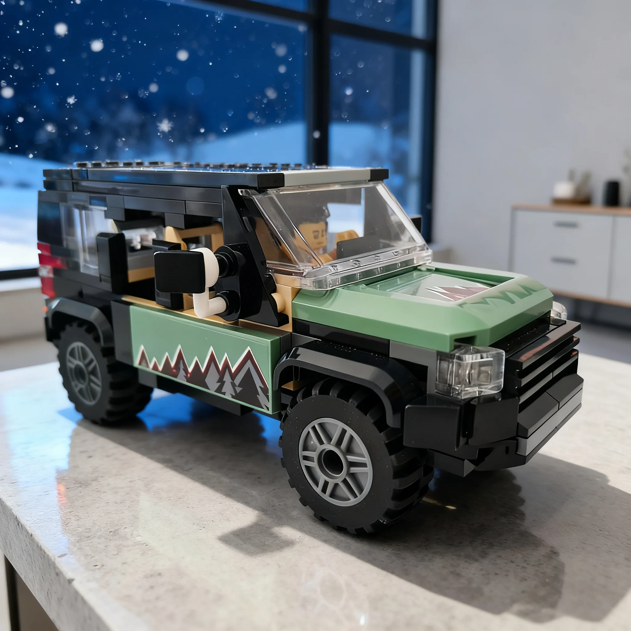 321pcs MOC OFF ROAD SUV Cars Model Building Blocks Construction Christmas Gift Toys Idea Display 3D Collection Assemble Art