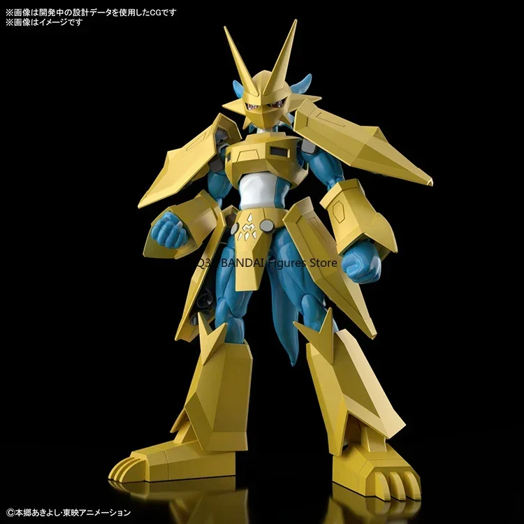 Bandai Original Figure Rise Digimon Adventure Magnamon Assembly Model Anime Action Figure Collectible Toys Boy Gifts