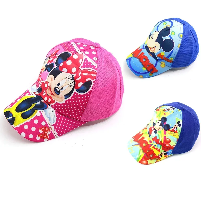 Mickey Mouse Pattern Children's Summer New Cartoon Printed Baseball Hat Sunscreen Mickey Minnie