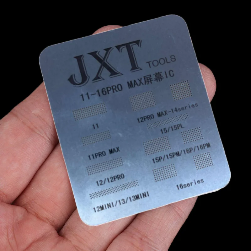 Universal For IP 11 12 13 14 15 Pro Max Flex Screen Chip Steel Net LCD Screen Display IC Protection BGA Reballing Stencils【SMQ】