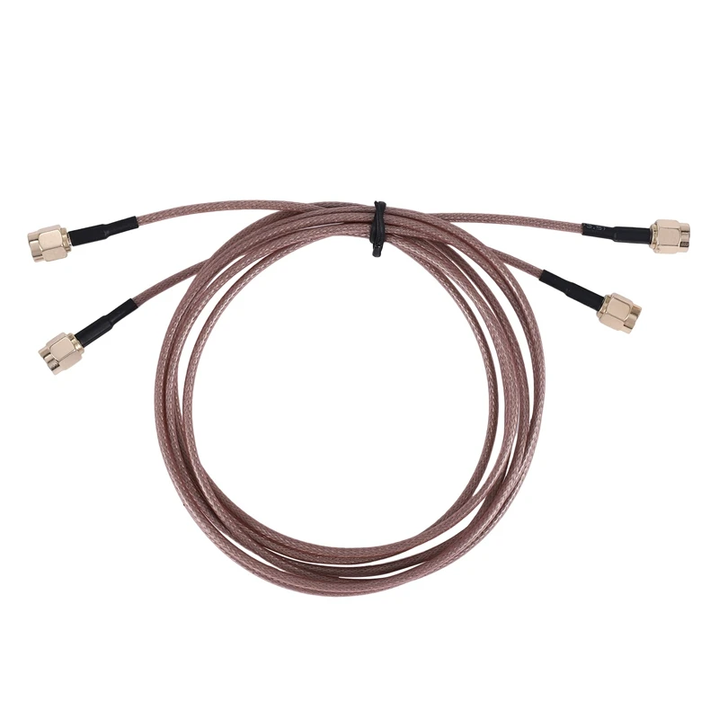 2Pcs RG316 Wire Jumper SMA Male To SMA Male Wifi Antenna Extension RF Coaxial Coax Cable Adapter Jumper(100Cm)