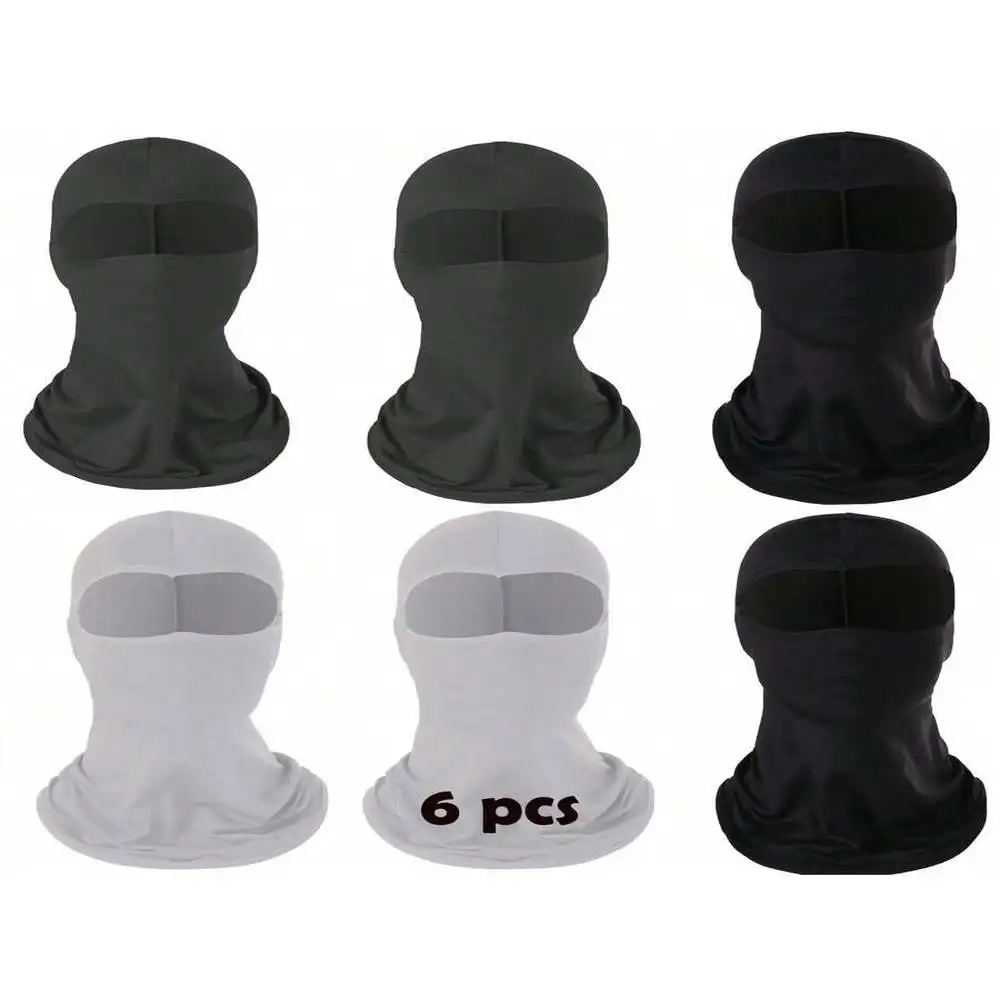 

6 Pcs Unisex UV Protection Balaclava - Full Face Mask For Ski Outdoor Sports