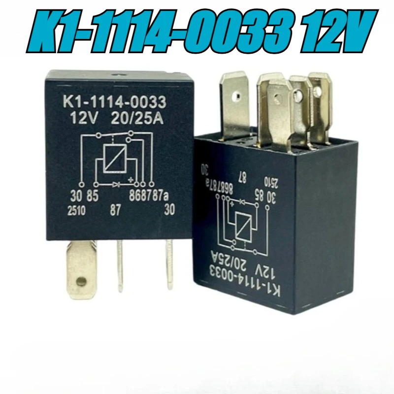 （Brand New）1pcs/lot 100% original genuine relay:K1-1114-0033 12V 5pins Roller relay