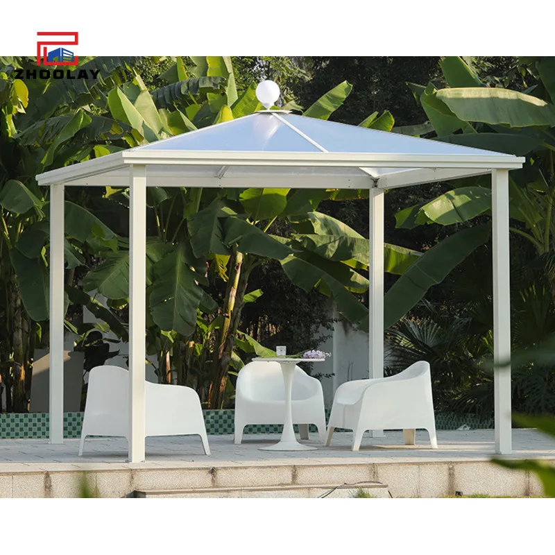 Outdoor Unroom Courtyard Outdoor Pavilion Villa Tent Balconie Garden Terrace Unhade Aluminum Alloy